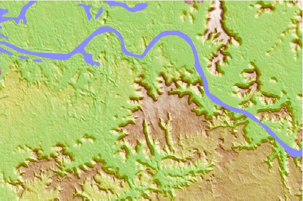 Surf breaks located close to Brindley Mountain