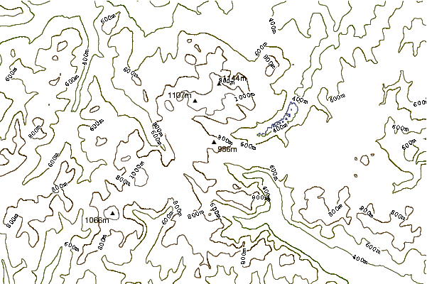 Mountain peaks around Broad Cairn