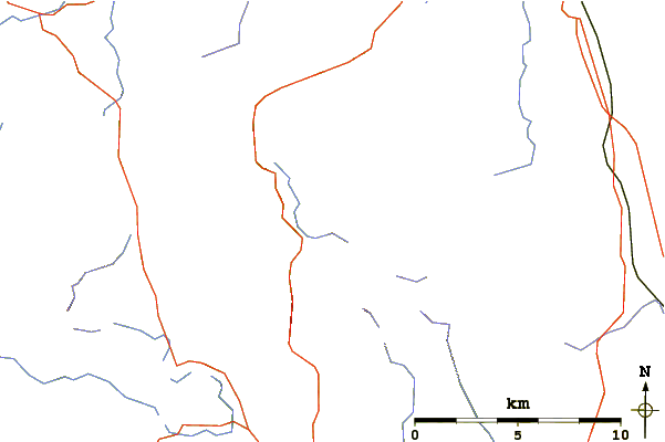 Roads and rivers around Brock Crags