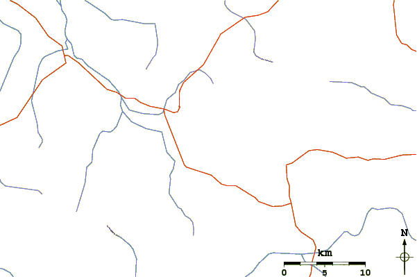 Roads and rivers around Mount Bruce