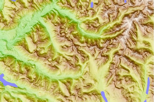 Surf breaks located close to Bryant Peak