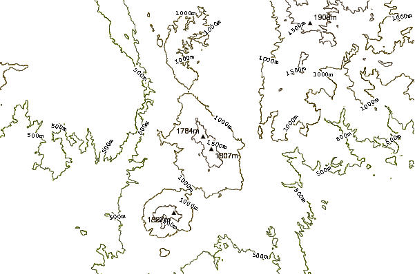 Mountain peaks around Bual Buali