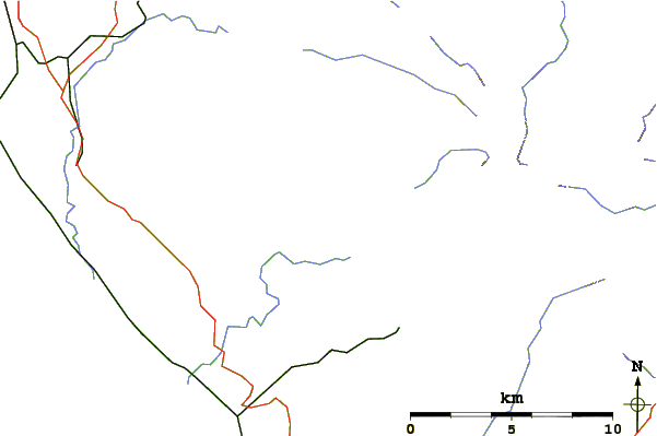 Roads and rivers around Buckbarrow