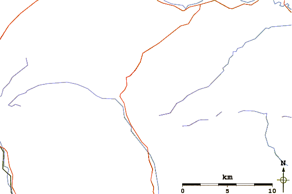 Roads and rivers around Buckden Pike