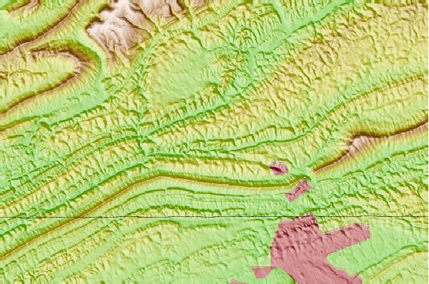 Surf breaks located close to Buffalo Mountain