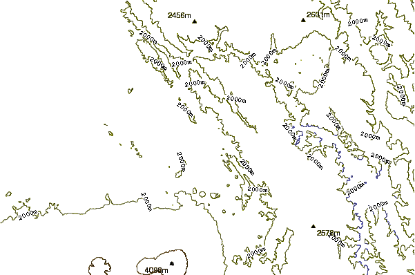 Mountain peaks around Bufumbira