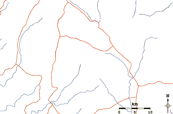 Roads and rivers around Bukit Daun