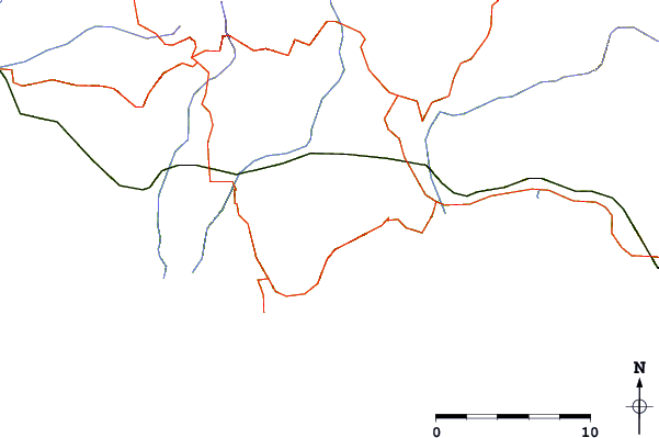 Roads and rivers around Bulgheria