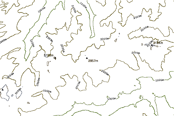 Mountain peaks around Bündner Vorab