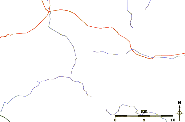 Roads and rivers around Burnhope Seat