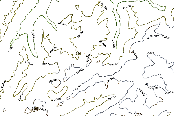 Mountain peaks around Bütlasse