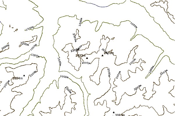 Mountain peaks around Bützistock