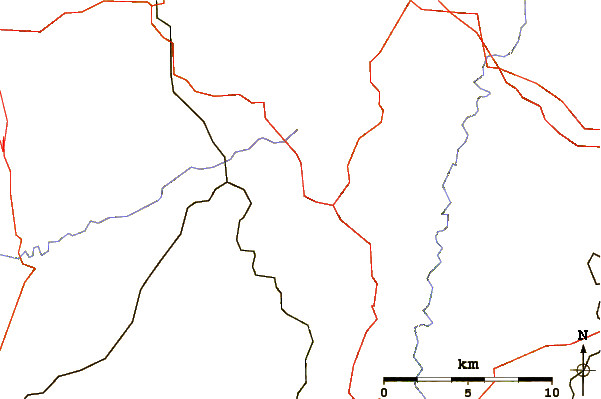 Roads and rivers around Buurgplaatz