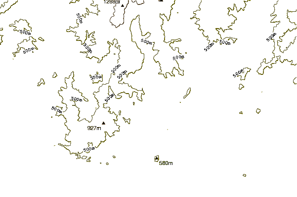 Mountain peaks around Byadbo Mountain