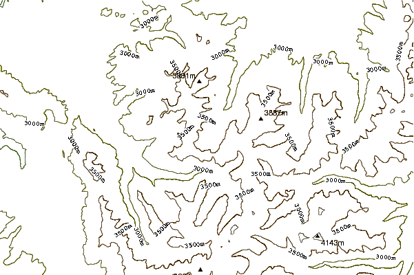 Mountain peaks around Byer's Peak