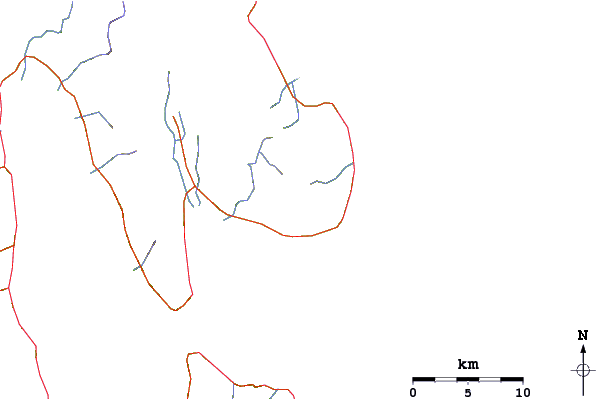 Roads and rivers around Cabalian