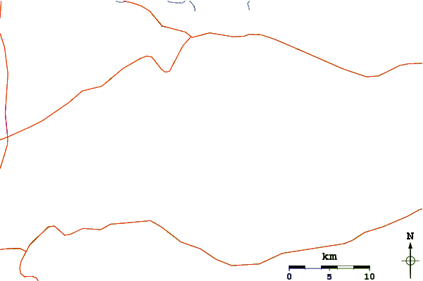 Roads and rivers around Cabaray