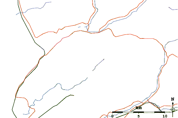 Roads and rivers around Cadair Idris