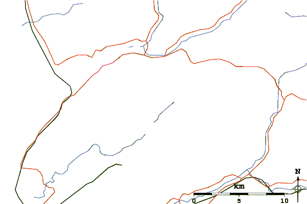 Roads and rivers around Cader Idris