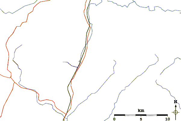 Roads and rivers around Caer Caradoc