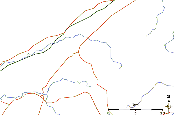 Roads and rivers around Caer Mote