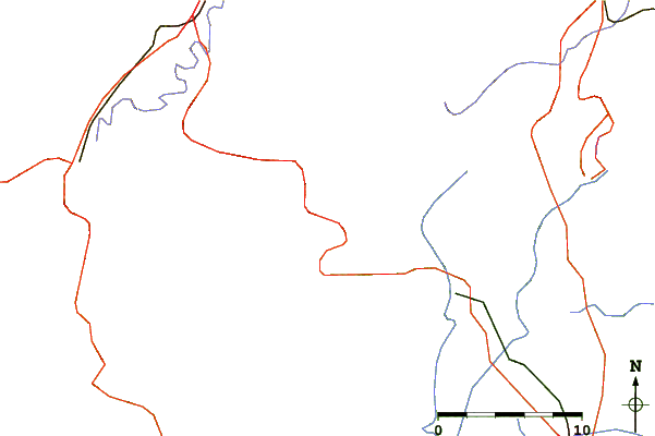 Roads and rivers around Caesars Head