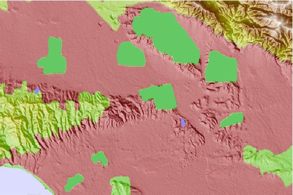 Surf breaks located close to Cahuenga Peak