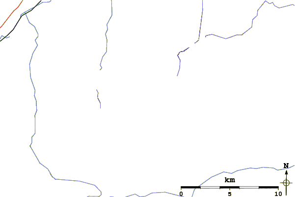 Roads and rivers around Cairn Toul