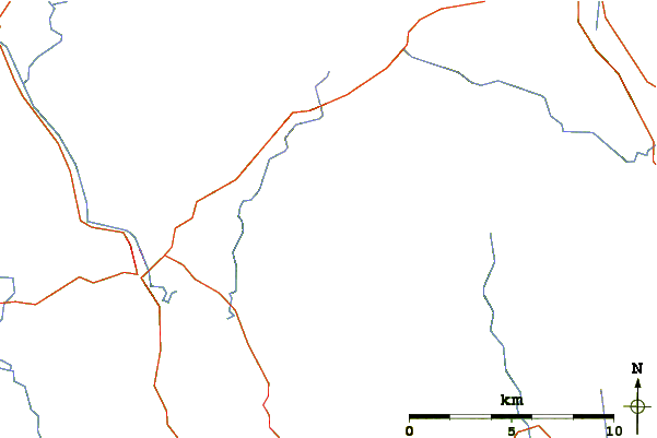 Roads and rivers around Cairnsmore of Fleet