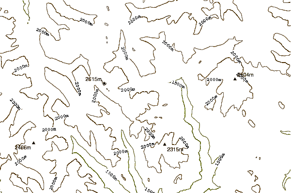 Mountain peaks around Cal Peak