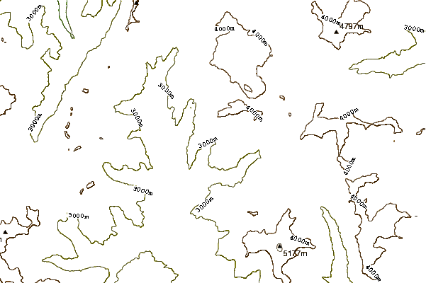 Mountain peaks around Caldera del Atuel