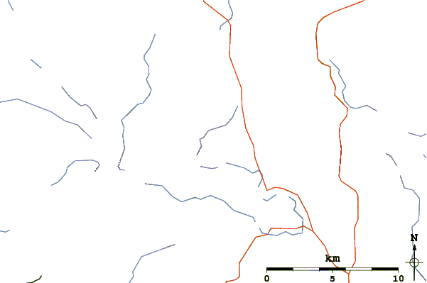 Roads and rivers around Calf Crag