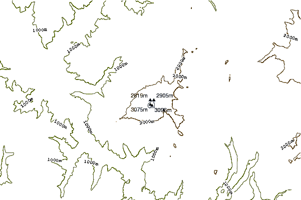 Mountain peaks around Callaqui