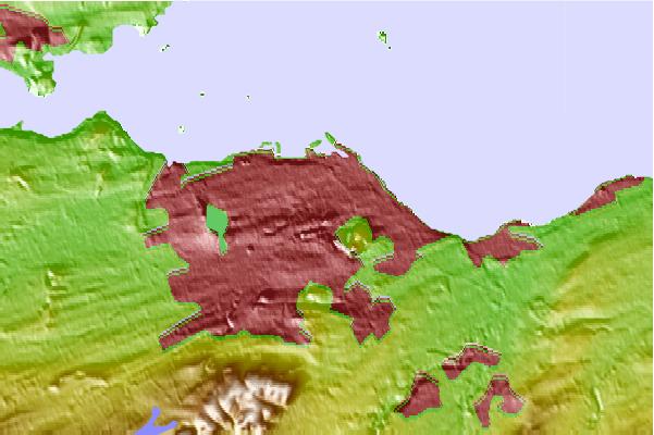 Surf breaks located close to Calton Hill