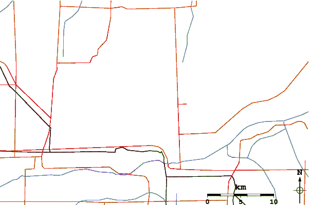 Roads and rivers around Camelback Mountain