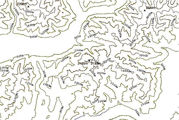 Mountain peaks around Camoghè