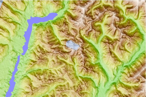 Surf breaks located close to Canadian Bacon (mountain)