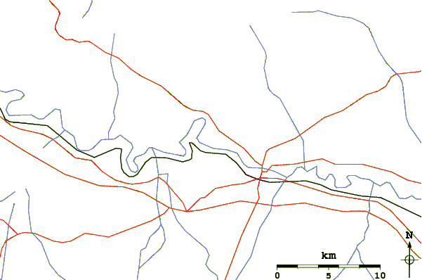 Roads and rivers around Canigou