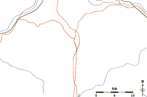 Roads and rivers around Cannon Mountain (New Hampshire)