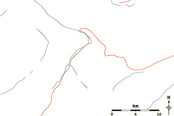 Roads and rivers around Cannon Mountain