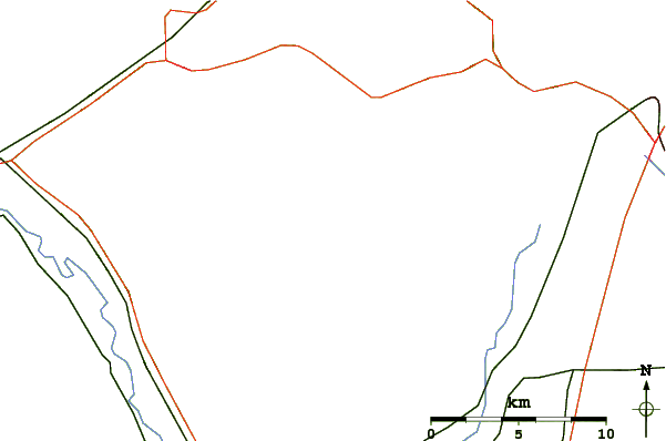 Roads and rivers around Capitol Peak (Thurston County)