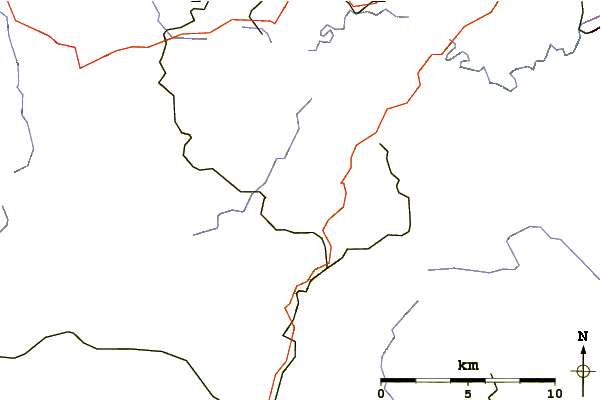 Roads and rivers around Carlshaushöhe or Karlshaushöhe