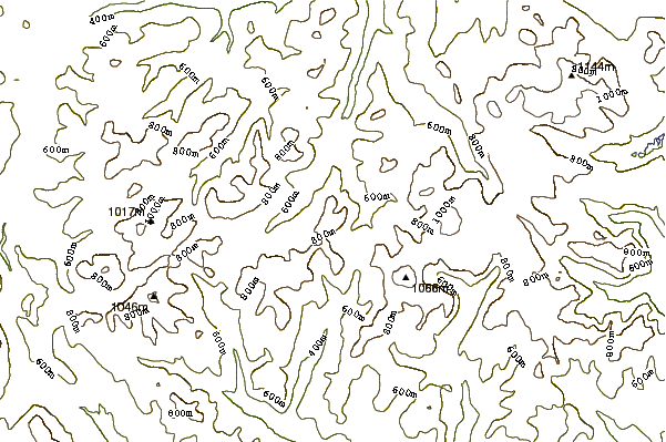 Mountain peaks around Càrn Aosda