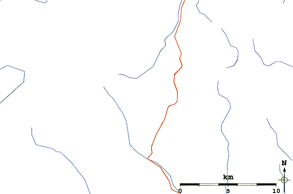 Roads and rivers around Càrn a' Gheòidh