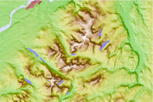 Surf breaks located close to Carnedd Dafydd