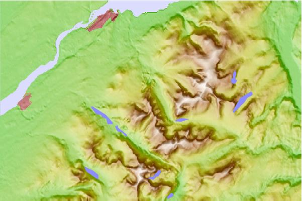 Surf breaks located close to Carnedd y Filiast (Glyderau)