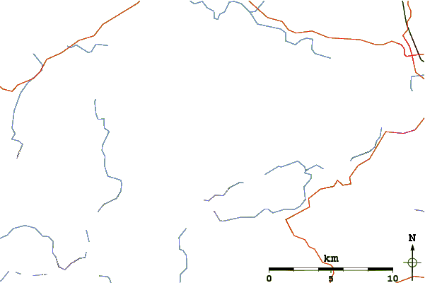 Roads and rivers around Carrantuohill