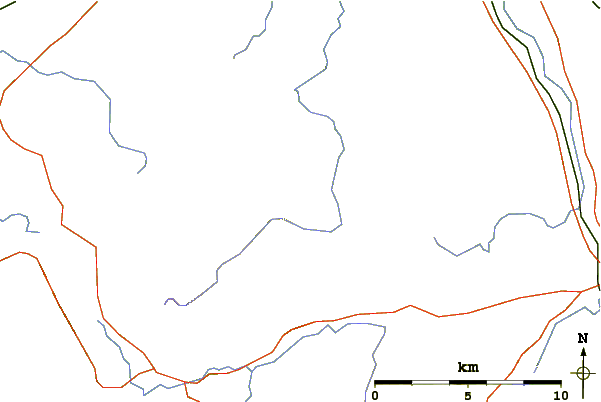 Roads and rivers around Carrock Fell