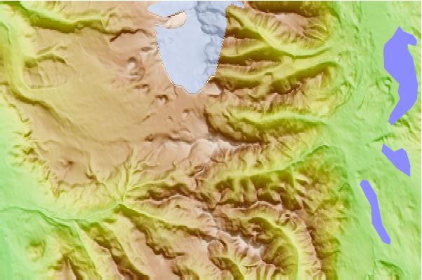 Surf breaks located close to Cartoona Peak