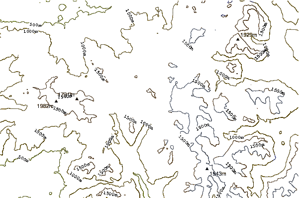 Mountain peaks around Casablanca (volcano)